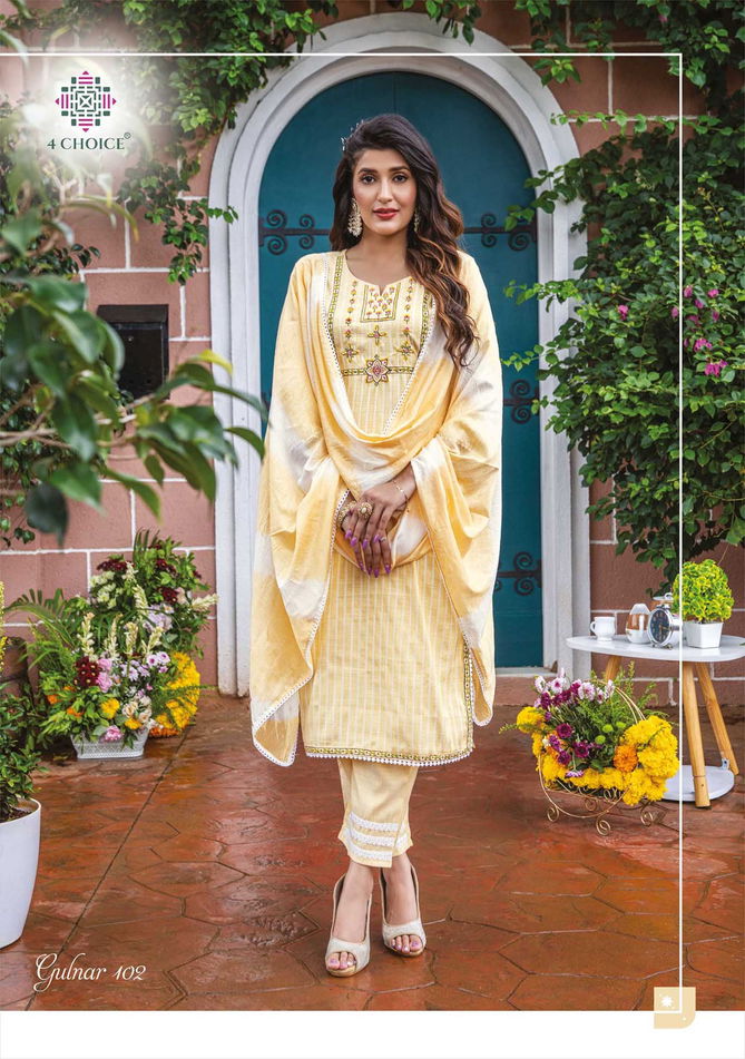 Gulnar By 4 Choice Readymade Salwar Suits Catalog